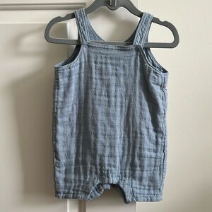 Muslin overall romper